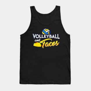 Volleyball and Taco Food Sport Tank Top